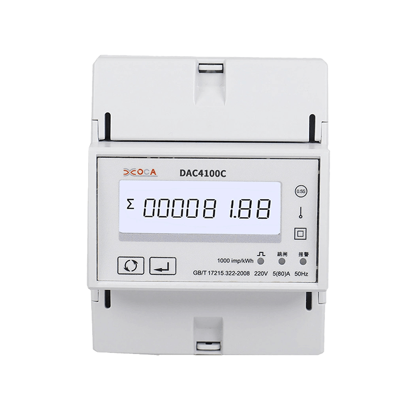 DAC4100C Contor de energie inteligent Modbus, monofazat, cu 2 fire, șină DIN, cu releu