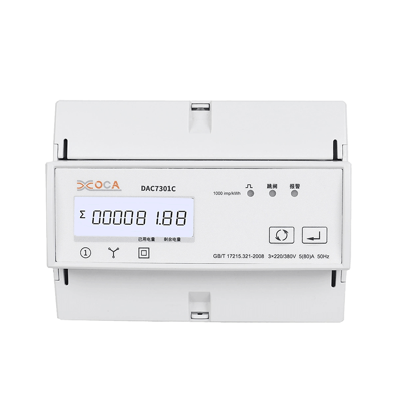 Dac7301c șină DIN AC trifazat Modbus Tarif Contor electric de energie fără fir