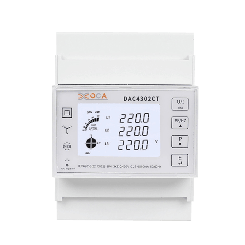 Dac4302CT Contor de energie inteligent trifazat CA șină DIN