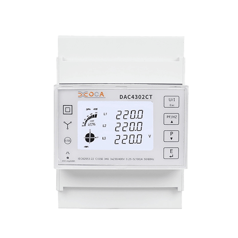 Dac4302CT Multimetru pentru șină DIN AC trifazat Modbus Smart Energy Meter