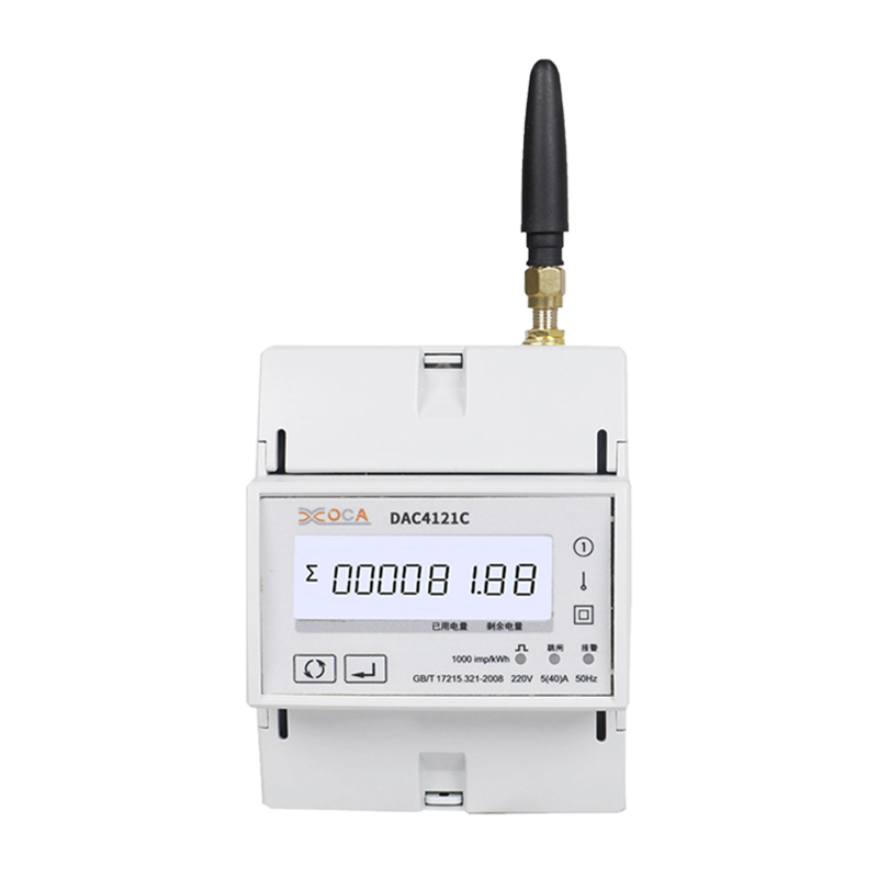 Dac4121C Contor de putere Modbus fără fir AC monofazat pe șină DIN