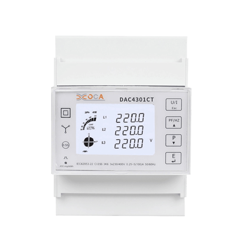 Dac4301CT Contor de putere trifazat Modbus CT pe șină DIN