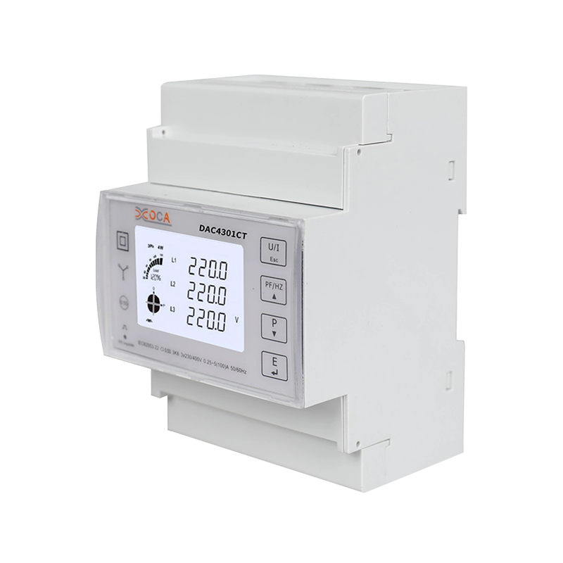 Dac4301CT Contor de energie electrică inteligent trifazat Modbus pe șină DIN