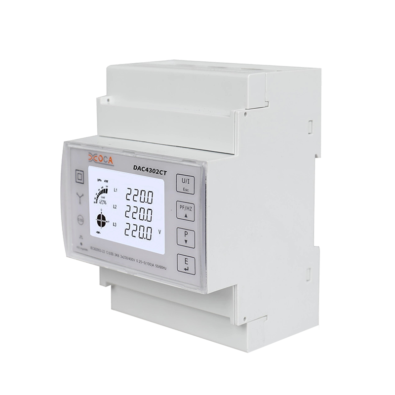 Dac4302CT Contor de energie electrică Modbus trifazat preplătit