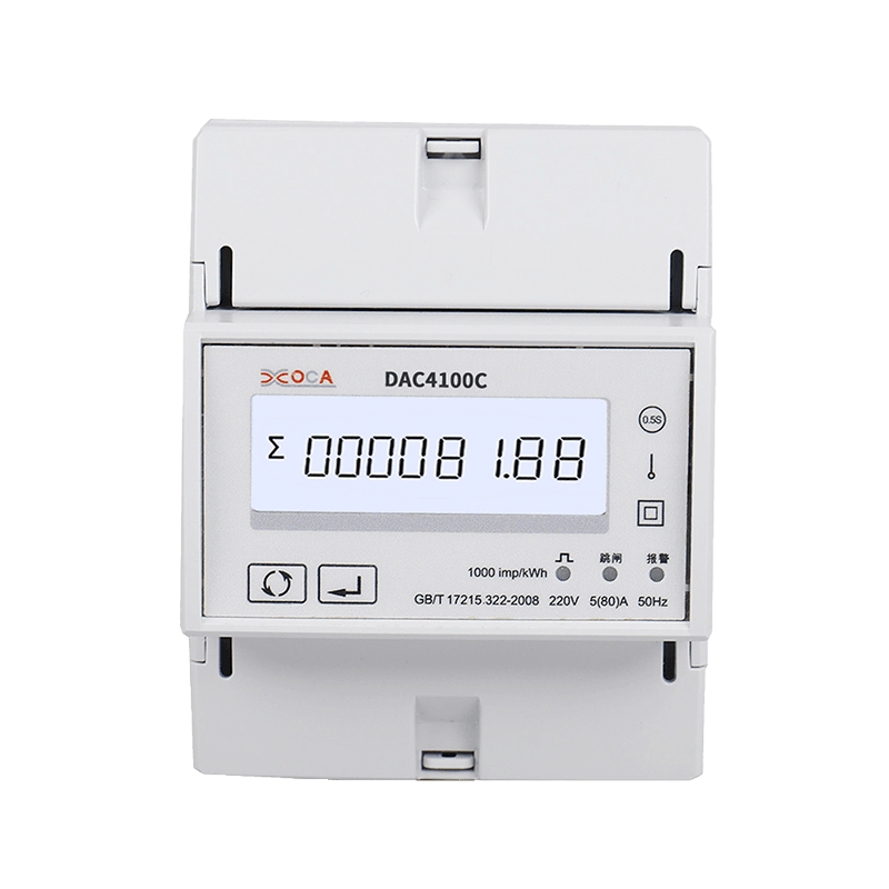 DAC4100C Contor de energie cu telecomandă inteligentă Modbus pe șină DIN monofazată