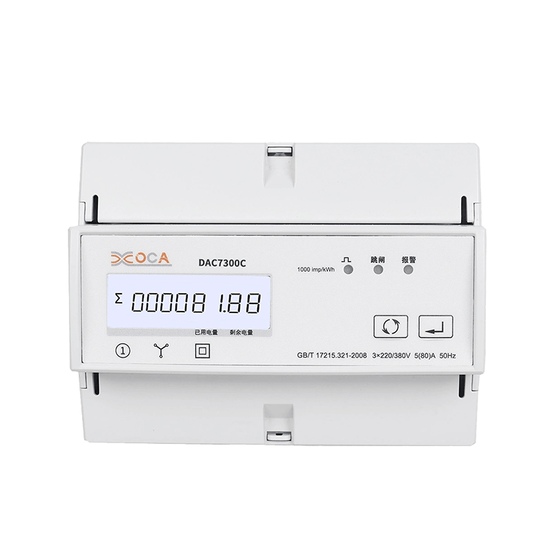 DAC7300C Contor de energie electrică trifazat Modbus AC cu șină DIN