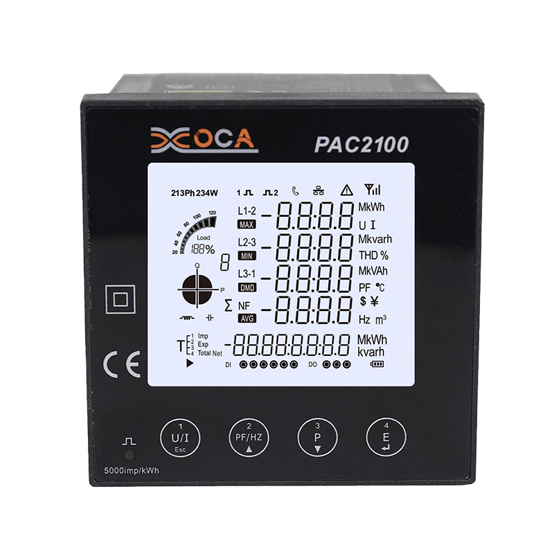 Contor digital inteligent de energie PAC2100 Big LCD