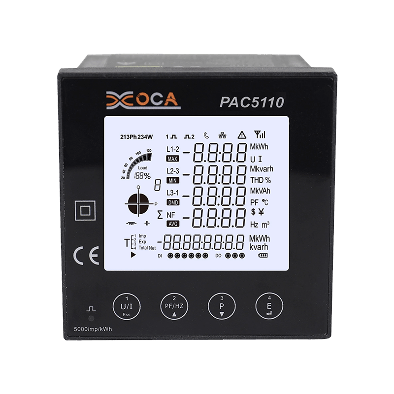 PAC5110 Contor de putere digital cu panou electric LCD trifazic